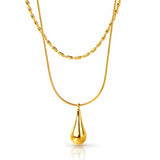Necklace, 18K Gold Plated Steel