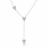Hearts Necklace, Stainless Steel