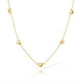 Necklace, 18K Gold Plated Steel