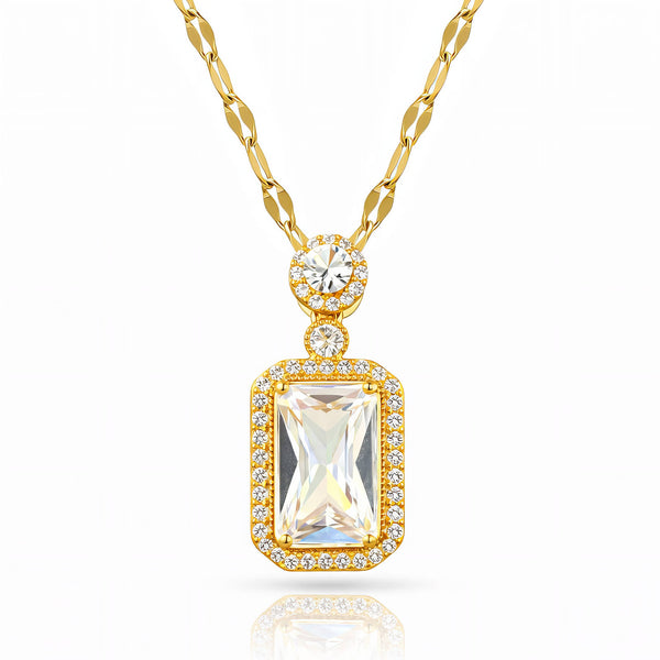 Necklace, 18K Gold Plated Steel