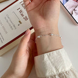S925 Sterling Silver 3D Heart Bracelet