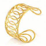 Bracelet, 18K Gold Plated Steel