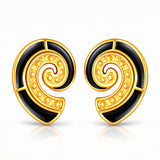 Seashells Earrings, 18K Gold Plated Steel