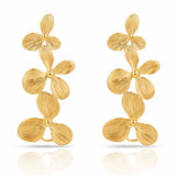Flower Meadow Earrings, 18K Gold Plated Steel