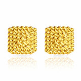 Earrings, 18K Gold Plated Steel