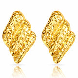Earrings, 18K Gold Plated Steel