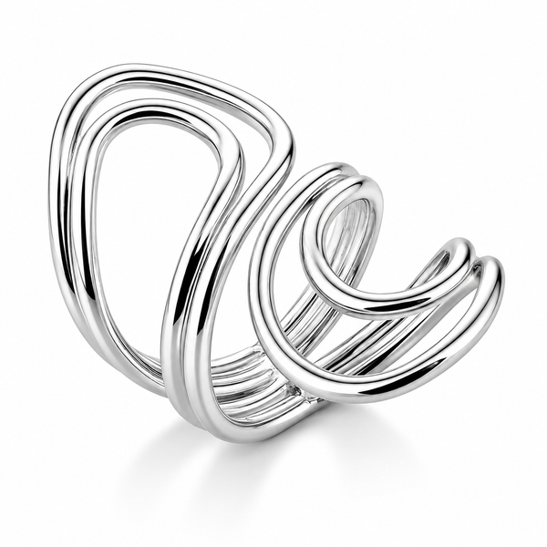 Wrap Double Lassoo Sterling Silver Ring