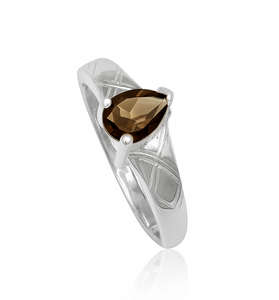 Smoky Quartz Sterling Silver Ring