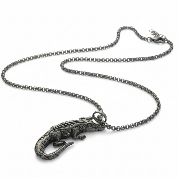 Necklace Stainless Steel Alligator Necklace