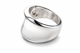Curved Sterling Silver Ring
