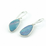Opal Sterling Silver Earrings