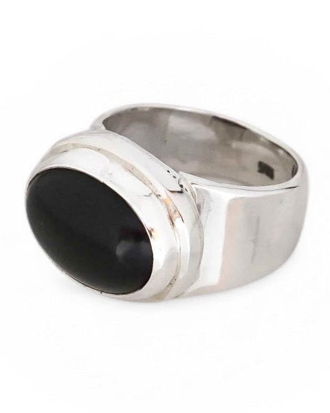 Onyx Sterling Silver Ring
