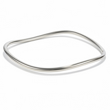 Square 5mm Sterling Silver Bangle