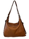 Italian Soft leather hobo with adjustable buckled shoulder strap