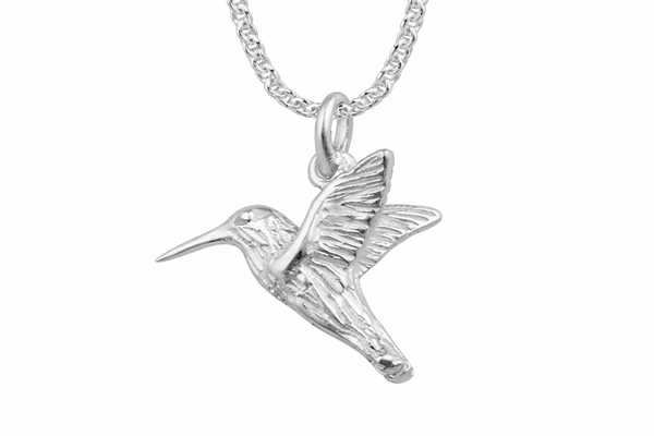 Sterling Silver Bird Necklace - 925 Silver Pendant Necklace NJP004 - Essentially Silver Jewelry