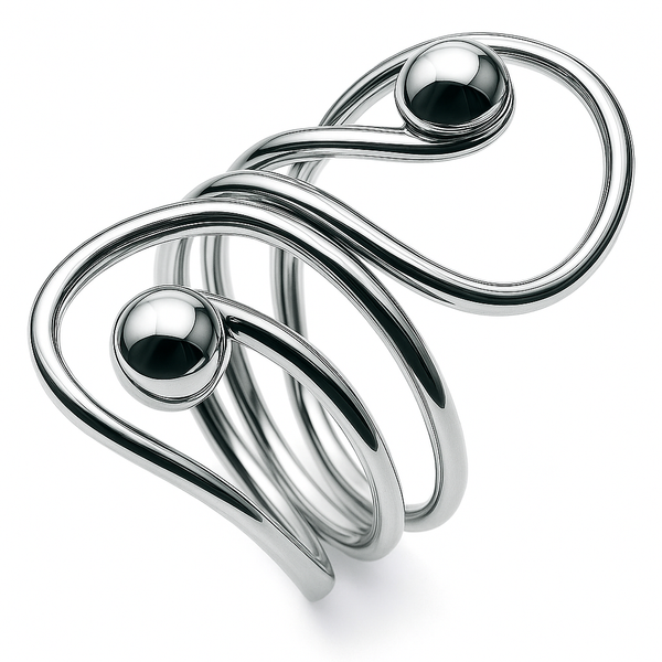 Wrap Lassoo Triple Wire .925 Sterling Silver Ring