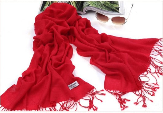 Red Pasmina Scarf