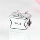 S925 Sterling Silver Handbag Bead Pendant
