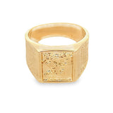 Gold Filled 18K Saint Jorge Signet Ring