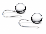 Ball Drop 8mm Sterling Silver Earrings