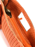 Italian Woven Suede Fringe Crossbody