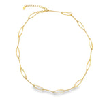 Gold Filled 18K Delicate Open Link Choker Bracelet (F201A / I286B)