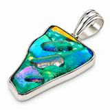 Dichroic Sterling Silver Pendant