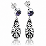 Amethyst Sterling Silver Earrings
