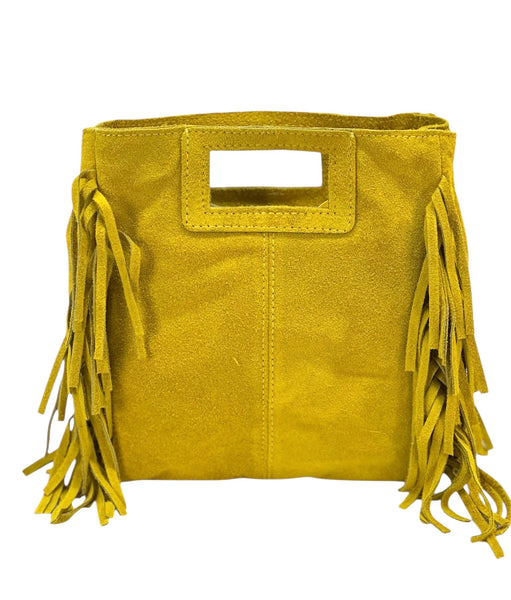 Italian Suede Fringed Shopper Bag wholesale