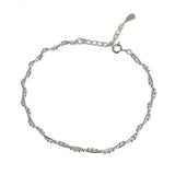 S925 Silver Beaded Wrap Bracelet