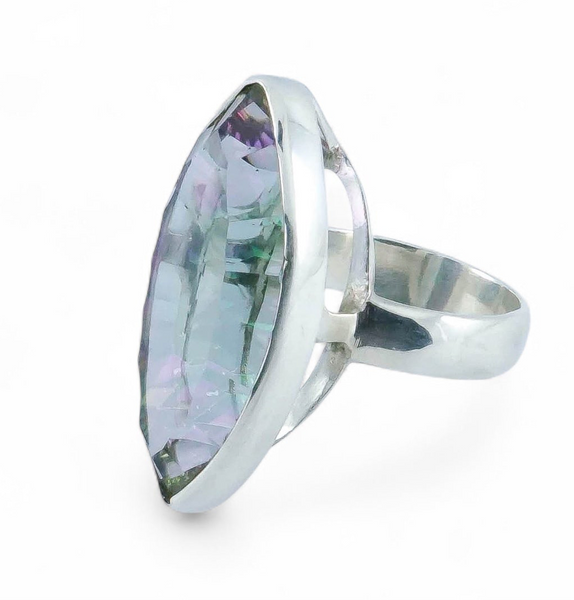 Mystic Quartz Sterling Silver Ring