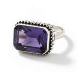 Amethyst Sterling Silver Ring