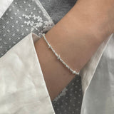 S925 Sterling Silver Broken Silver Bracelet