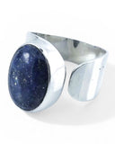 Lapis Lazuli Wrap Sterling Silver Ring