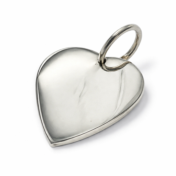 Heart Sterling Silver Pendant - Handcrafted Love Symbol Charm