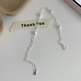 S925 Sterling Silver 3D Heart Bracelet