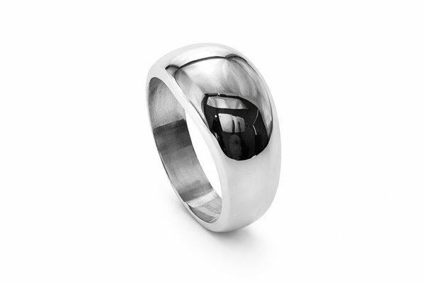 Plain 11mm Dome Sterling Silver Ring – Mexican Artisan Craftsmanship