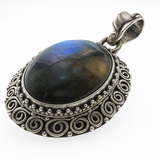Labradorite Sterling Silver Pendant