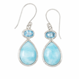 Larimar Sterling Silver Earrings