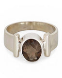Smoky Topaz Sterling Silver Ring