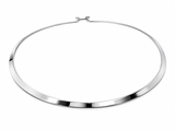 Collar Flat Round 4mm Latched Sterling Silver