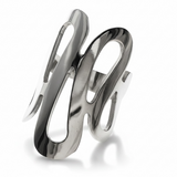 Snake Curve Sterling Silver Ring