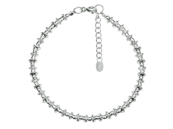 Antique Nugget Sterling Silver Bracelet