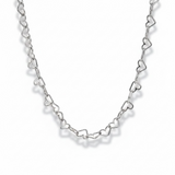 Chain Heart 3/400mm 16" Sterling Silver Necklace