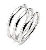 Spring Squared Sterling Silver Ring