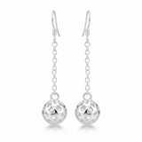 Dangling ball earrings