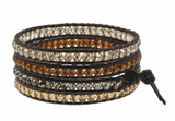 Wrap 5 Hand-Made Crystal Bracelet