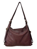 Italian Soft leather hobo with adjustable buckled shoulder strap