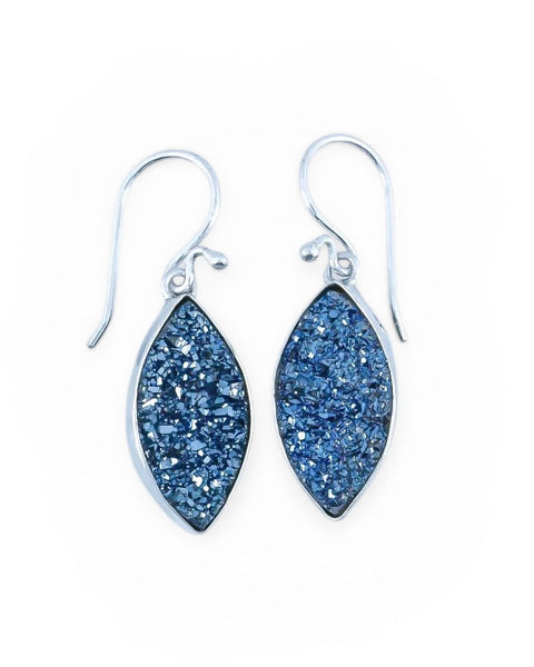 Druzy Sterling Silver Earrings