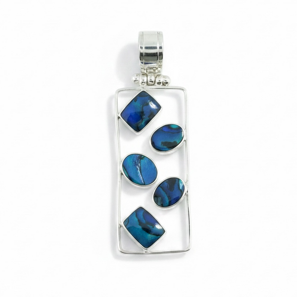 Pāua Sterling Silver Pendant